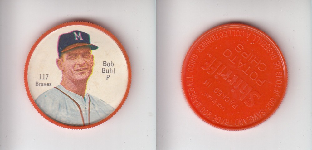 1962 SHIRRIFF BASEBALL COIN #117 B. BUHL photo 1962 SHIRRIFF BASEBALL COIN #117 B. BUHL photo