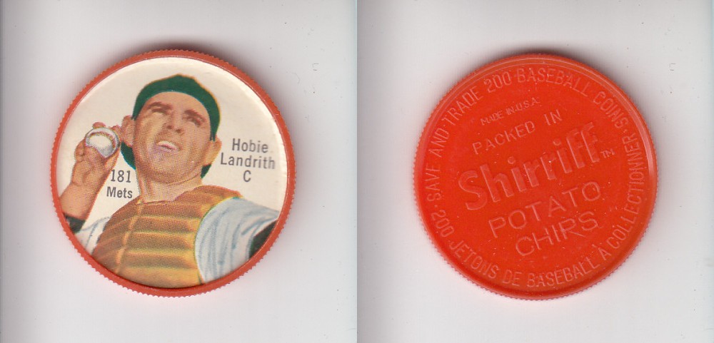 1962 SHIRRIFF BASEBALL COIN #181 H. LANDRITH photo