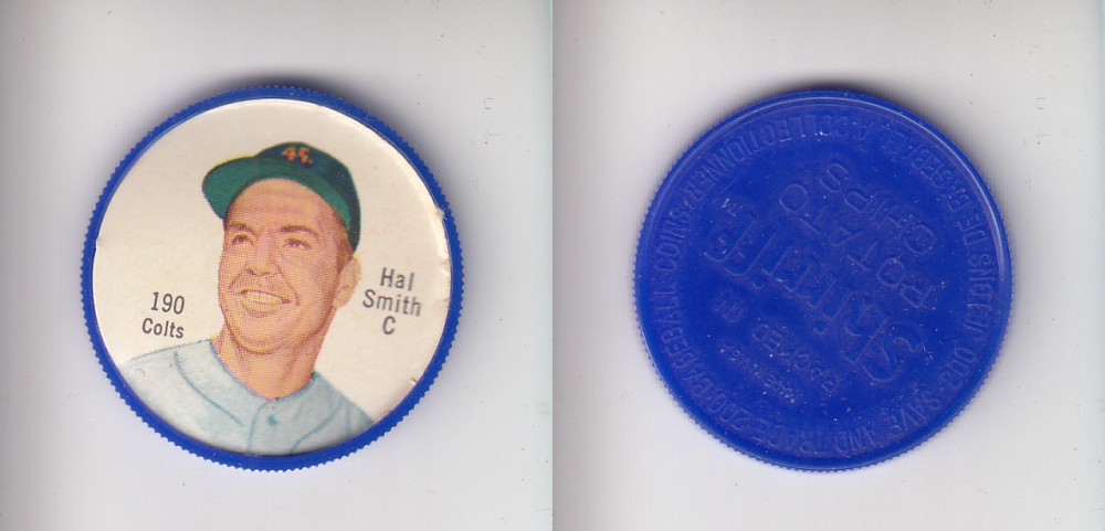 1962 SHIRRIFF BASEBALL COIN #190 H. SMITH photo