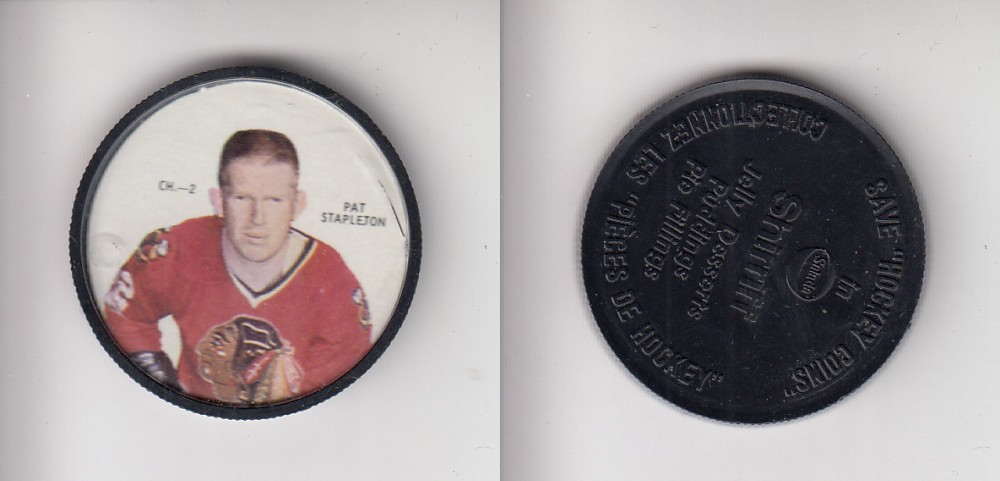 1968-69 SHIRRIFF HOCKEY COIN CH-2 P. STAPLETON photo