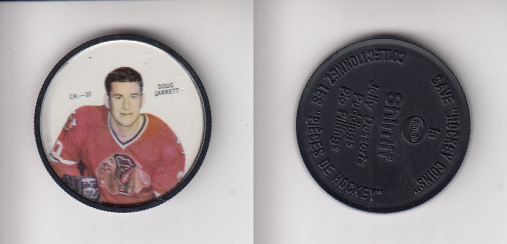 1968-69 SHIRRIFF HOCKEY COIN CH-10 D. JARRETT photo 1968-69 SHIRRIFF HOCKEY COIN CH-10 D. JARRETT photo
