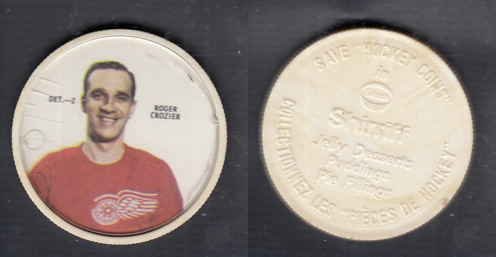 1968-69 SHIRRIFF HOCKEY COIN DET-2 R. CROZIER photo 1968-69 SHIRRIFF HOCKEY COIN DET-2 R. CROZIER photo
