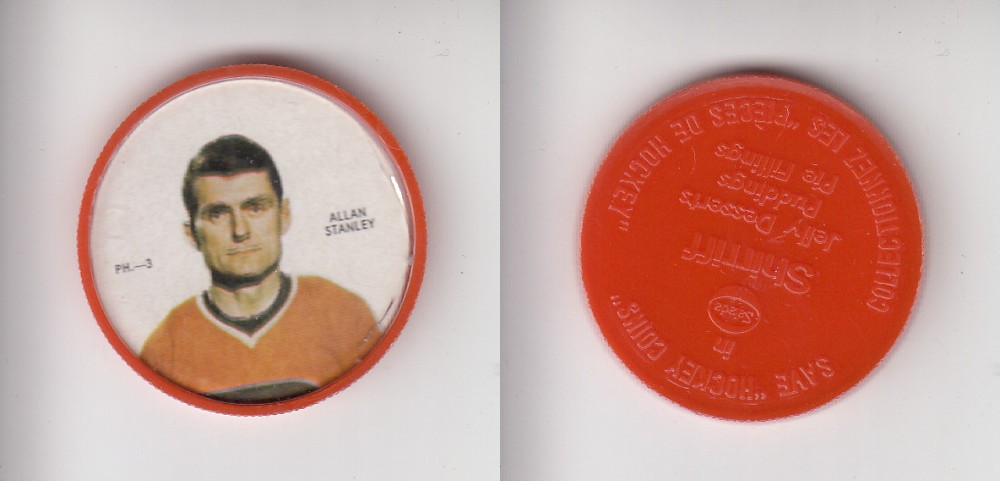 1968-69 SHIRRIFF HOCKEY COIN PH-3 A. STANLEY *SP* photo 1968-69 SHIRRIFF HOCKEY COIN PH-3 A. STANLEY *SP* photo