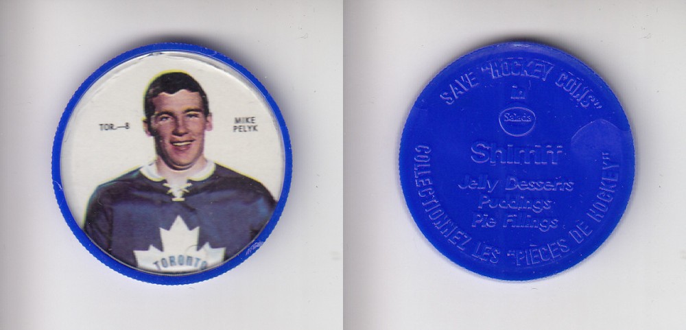 1968-69 SHIRRIFF HOCKEY COIN TOR-8 M. PELYK photo 1968-69 SHIRRIFF HOCKEY COIN TOR-8 M. PELYK photo