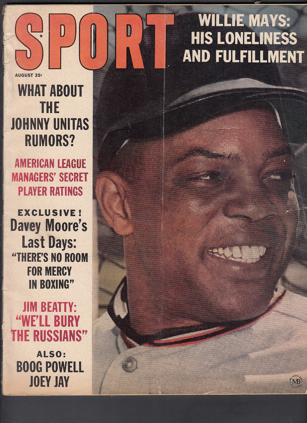 1963 SPORT FULL MAGAZINE W. MAYS ON COVER photo 1963 SPORT FULL MAGAZINE W. MAYS ON COVER photo