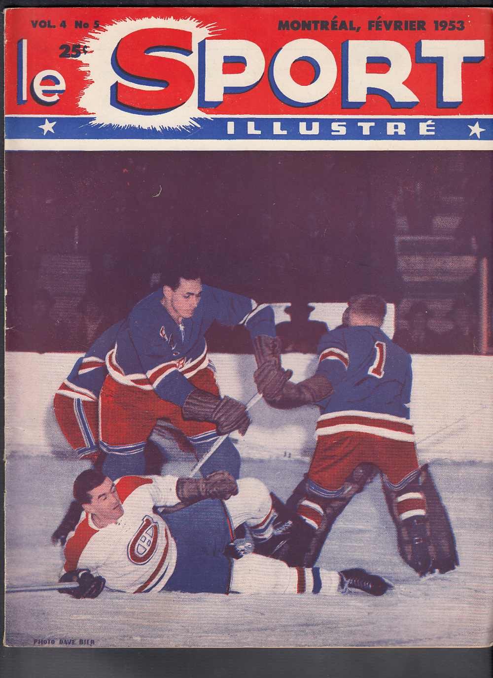1953 SPORT ILLUSTRE MAGAZINE M. RICHARD ON COVER photo 1953 SPORT ILLUSTRE MAGAZINE M. RICHARD ON COVER photo