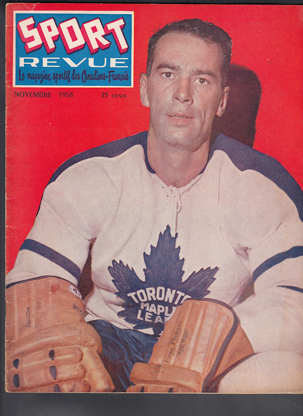 1958 SPORT REVUE MAGAZINE B. OLMSTEAD ON COVER photo 1958 SPORT REVUE MAGAZINE B. OLMSTEAD ON COVER photo