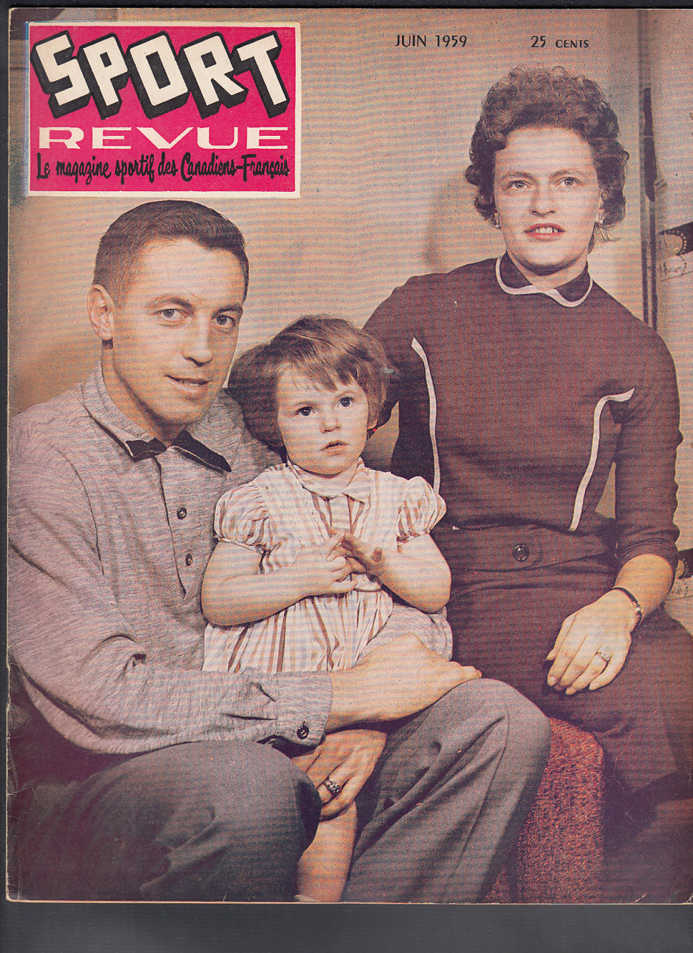 1959 SPORT REVUE MAGAZINE J. BELIVEAU ON COVER photo 1959 SPORT REVUE MAGAZINE J. BELIVEAU ON COVER photo