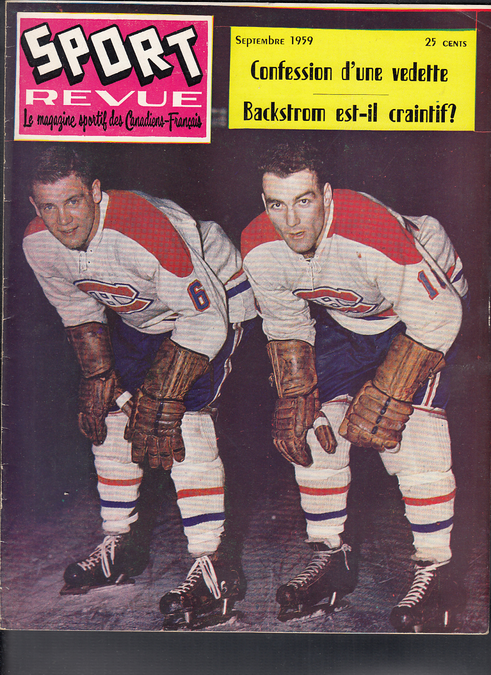1959 SPORT REVUE MAGAZINE H. RICHARD ON COVER photo 1959 SPORT REVUE MAGAZINE H. RICHARD ON COVER photo