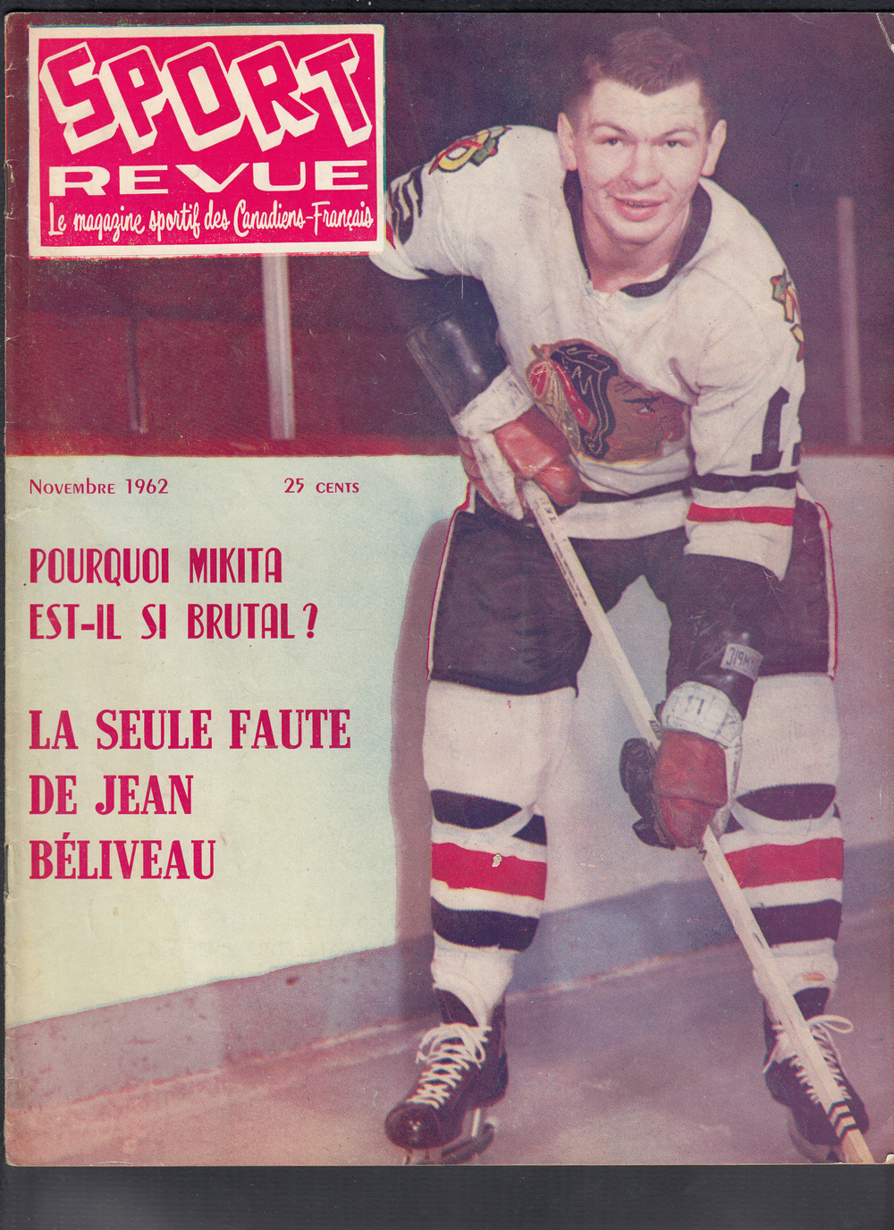 1962 SPORT REVUE MAGAZINE S. MIKITA ON COVER photo 1962 SPORT REVUE MAGAZINE S. MIKITA ON COVER photo