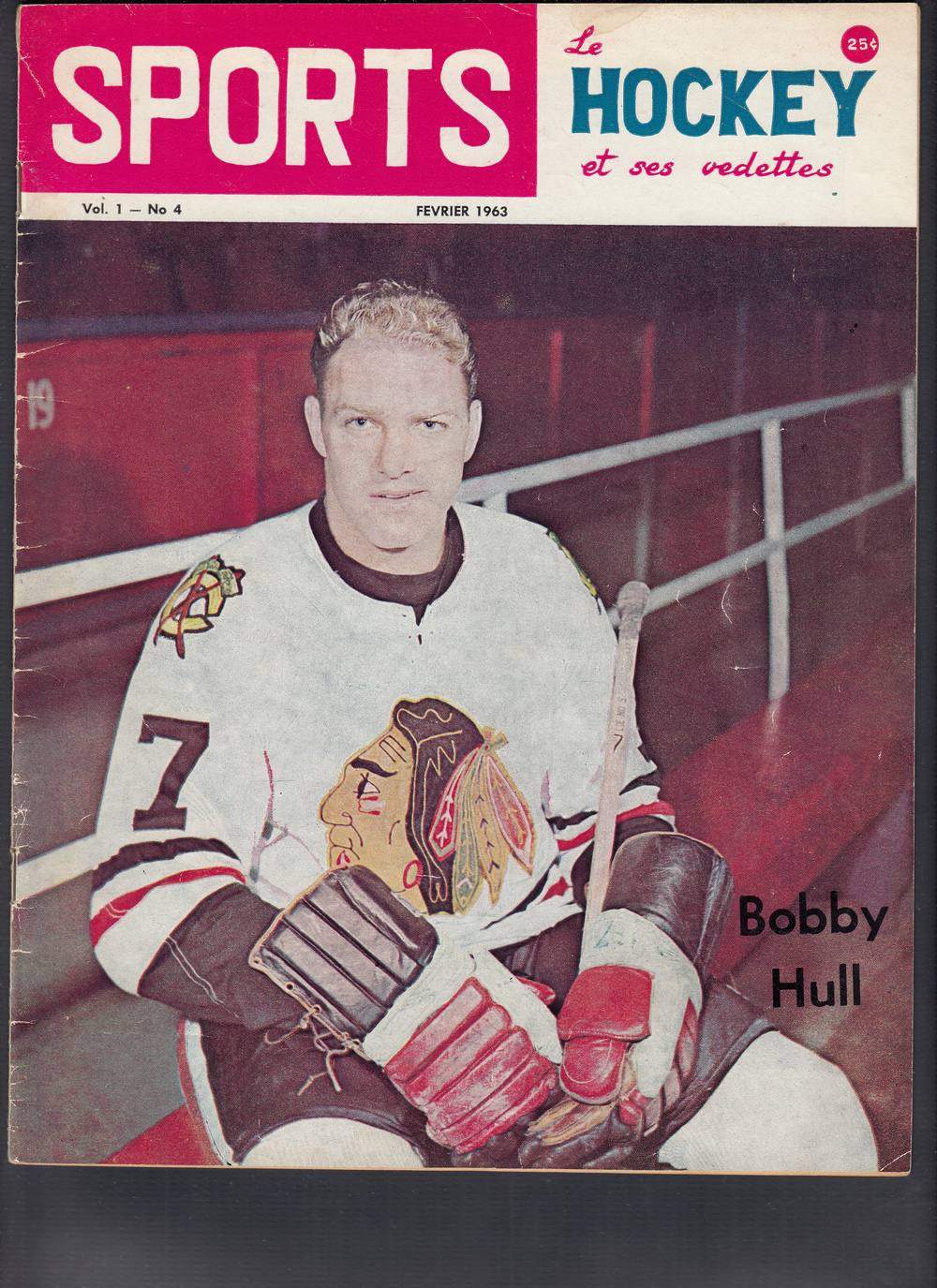1963 SPORTS HOCKEY MAGAZINE B. HULL ON COVER photo 1963 SPORTS HOCKEY MAGAZINE B. HULL ON COVER photo
