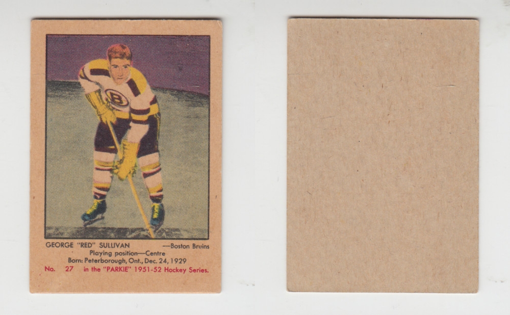 1951-52 PARKHURST HOCKEY CARD #27 G. SULLIVAN photo 1951-52 PARKHURST HOCKEY CARD #27 G. SULLIVAN photo