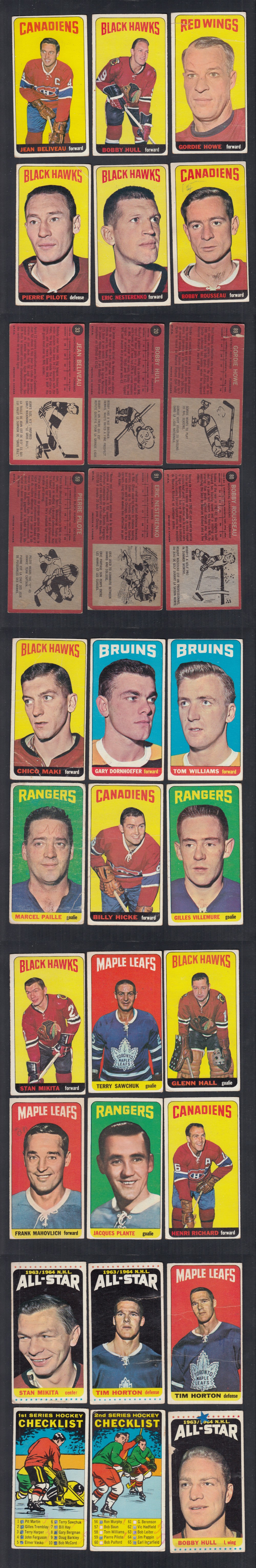 1964-65 TOPPS HOCKEY CARD FULL SET 110/110 photo 1964-65 TOPPS HOCKEY CARD FULL SET 110/110 photo