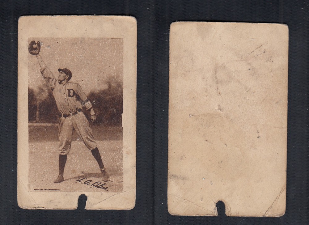 1923 V100 WILLARD'S CHOCOLATE BASEBALL CARD L.A. BLUE photo