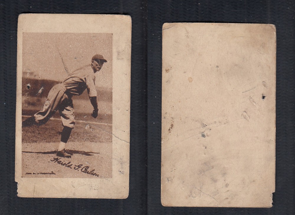 1923 V100 WILLARD'S CHOCOLATE BASEBALL CARD H.G. CARLSON photo 1923 V100 WILLARD'S CHOCOLATE BASEBALL CARD H.G. CARLSON photo