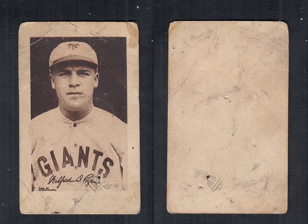1923 V100 WILLARD'S CHOCOLATE BASEBALL CARD W.D. RYAN photo 1923 V100 WILLARD'S CHOCOLATE BASEBALL CARD W.D. RYAN photo