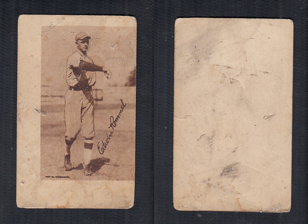 1923 V100 WILLARD'S CHOCOLATE BASEBALL CARD E. ROMMEL photo 1923 V100 WILLARD'S CHOCOLATE BASEBALL CARD E. ROMMEL photo