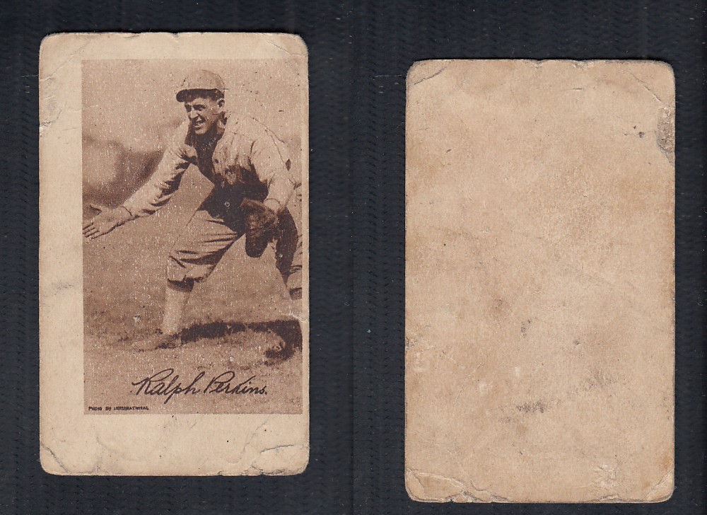 1923 V100 WILLARD'S CHOCOLATE BASEBALL CARD R. PERKINS photo 1923 V100 WILLARD'S CHOCOLATE BASEBALL CARD R. PERKINS photo