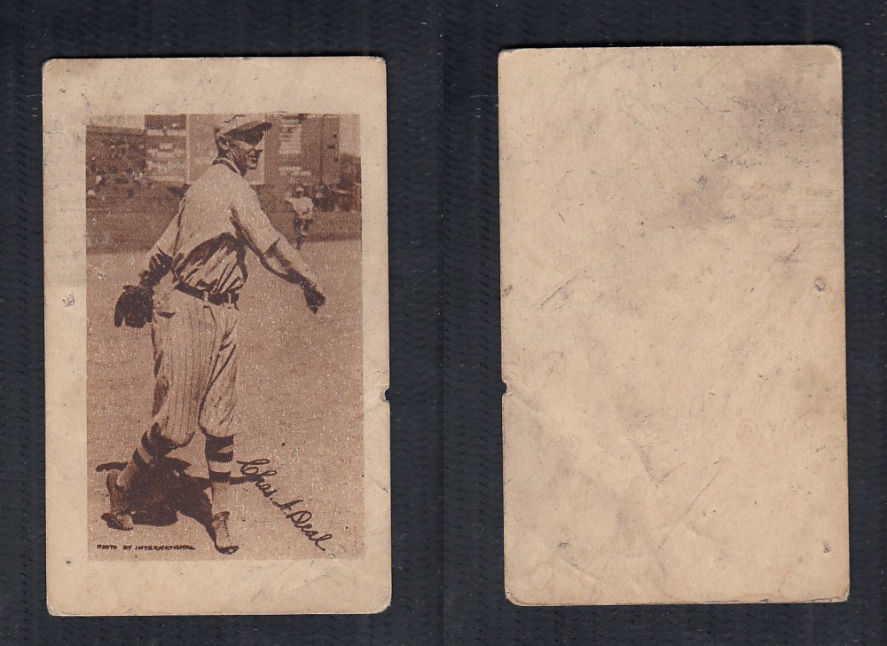 1923 V100 WILLARD'S CHOCOLATE BASEBALL CARD C.A. DEAL photo 1923 V100 WILLARD'S CHOCOLATE BASEBALL CARD C.A. DEAL photo
