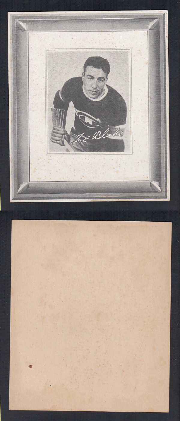 1938-39 QUAKER OATS HOCKEY CARD T. BLAKE photo 1938-39 QUAKER OATS HOCKEY CARD T. BLAKE photo