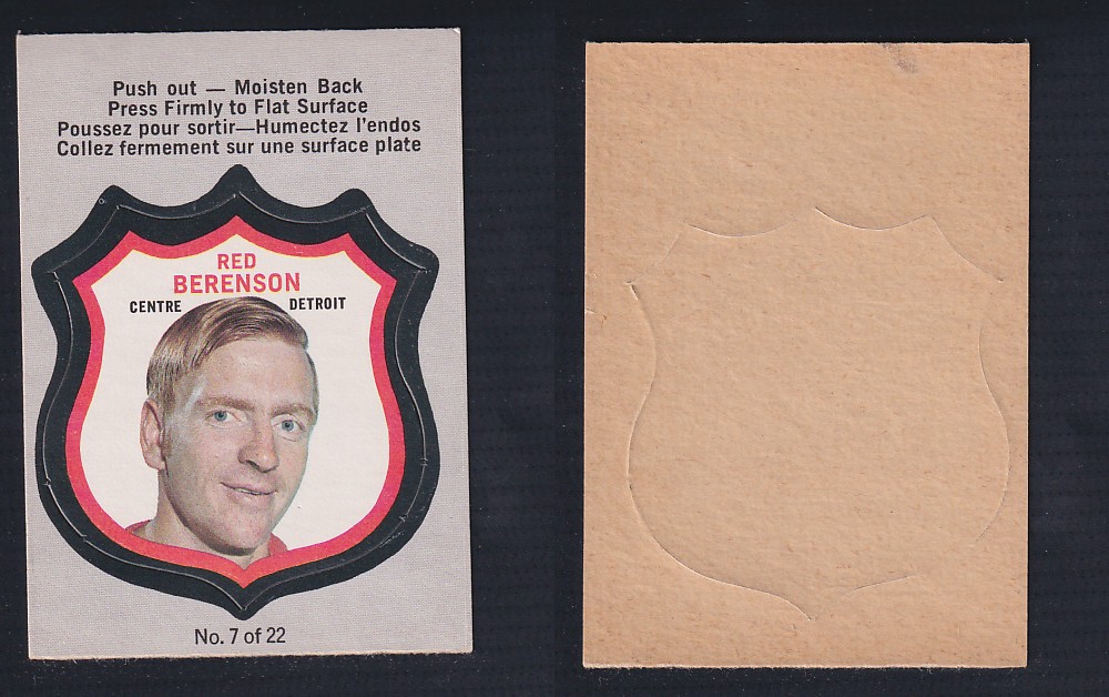 1972-73 O-PEE-CHEE PLAYER CREST #7 R. BERENSON photo