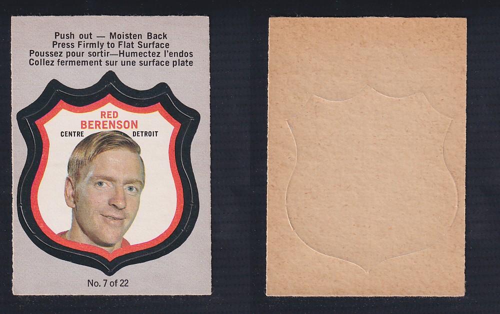 1972-73 O-PEE-CHEE PLAYER CREST #7 R. BERENSON photo