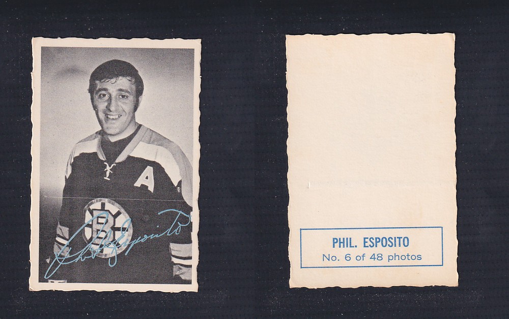1970-71 O-PEE-CHEE DECKLE EDGE #6 P. ESPOSITO photo 1970-71 O-PEE-CHEE DECKLE EDGE #6 P. ESPOSITO photo