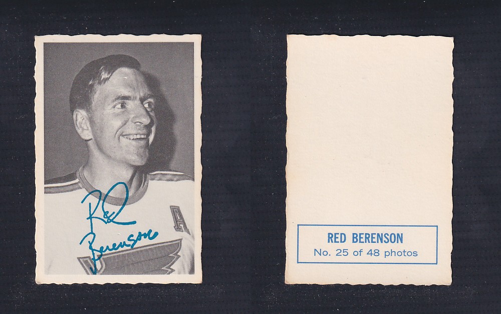 1970-71 O-PEE-CHEE DECKLE EDGE #25 R. BERENSON photo 1970-71 O-PEE-CHEE DECKLE EDGE #25 R. BERENSON photo