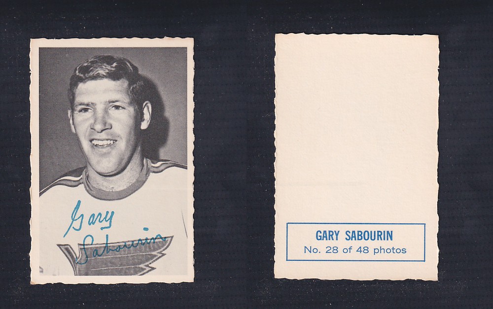 1970-71 O-PEE-CHEE DECKLE EDGE #28 G. SABOURIN photo 1970-71 O-PEE-CHEE DECKLE EDGE #28 G. SABOURIN photo