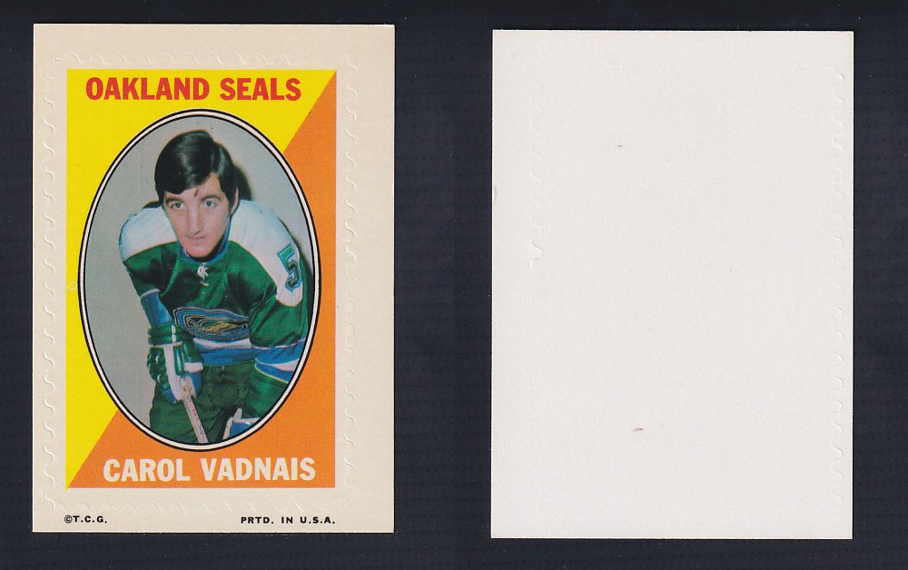 1970-71 O-PEE-CHEE STICKER STAMP C. VADNAIS photo 1970-71 O-PEE-CHEE STICKER STAMP C. VADNAIS photo
