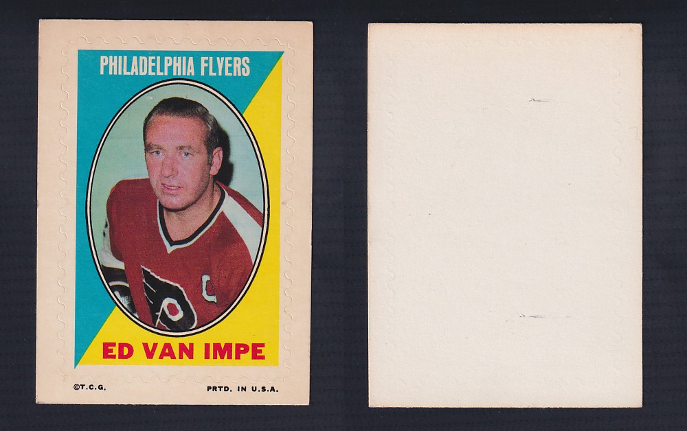 1970-71 O-PEE-CHEE STICKER STAMP E. VAN IMPE photo 1970-71 O-PEE-CHEE STICKER STAMP E. VAN IMPE photo