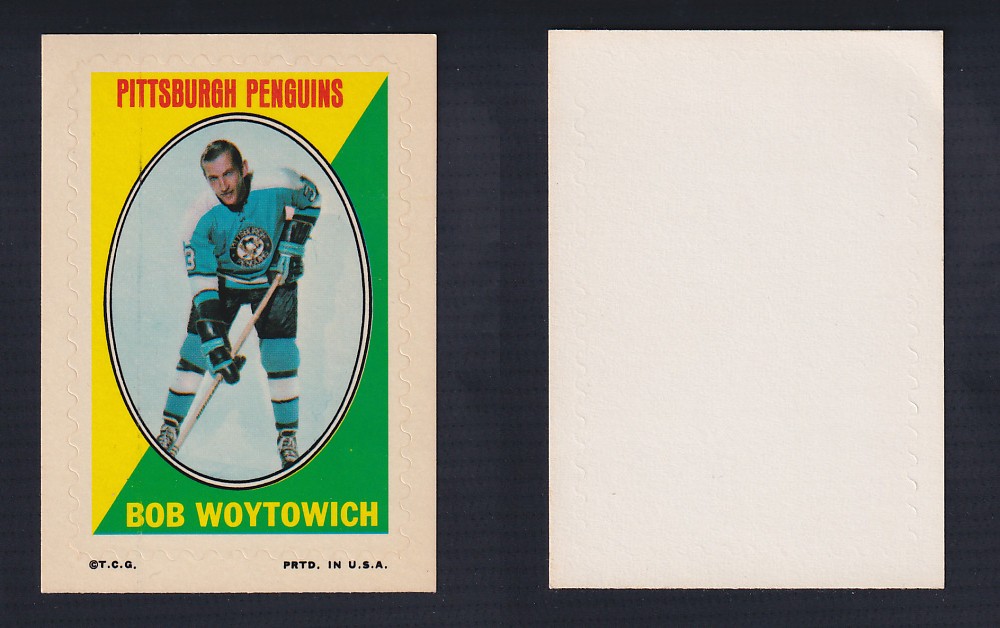 1970-71 O-PEE-CHEE STICKER STAMP B. WOYTOWICH photo 1970-71 O-PEE-CHEE STICKER STAMP B. WOYTOWICH photo