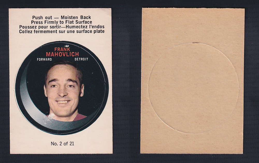 1968-69 O-PEE-CHEE PUCK STICKER #2 F. MAHOVLICH photo 1968-69 O-PEE-CHEE PUCK STICKER #2 F. MAHOVLICH photo