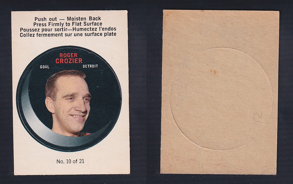 1968-69 O-PEE-CHEE PUCK STICKER #10 R. CROZIER photo 1968-69 O-PEE-CHEE PUCK STICKER #10 R. CROZIER photo