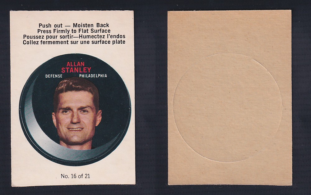 1968-69 O-PEE-CHEE PUCK STICKER #16 A. STANLEY photo 1968-69 O-PEE-CHEE PUCK STICKER #16 A. STANLEY photo