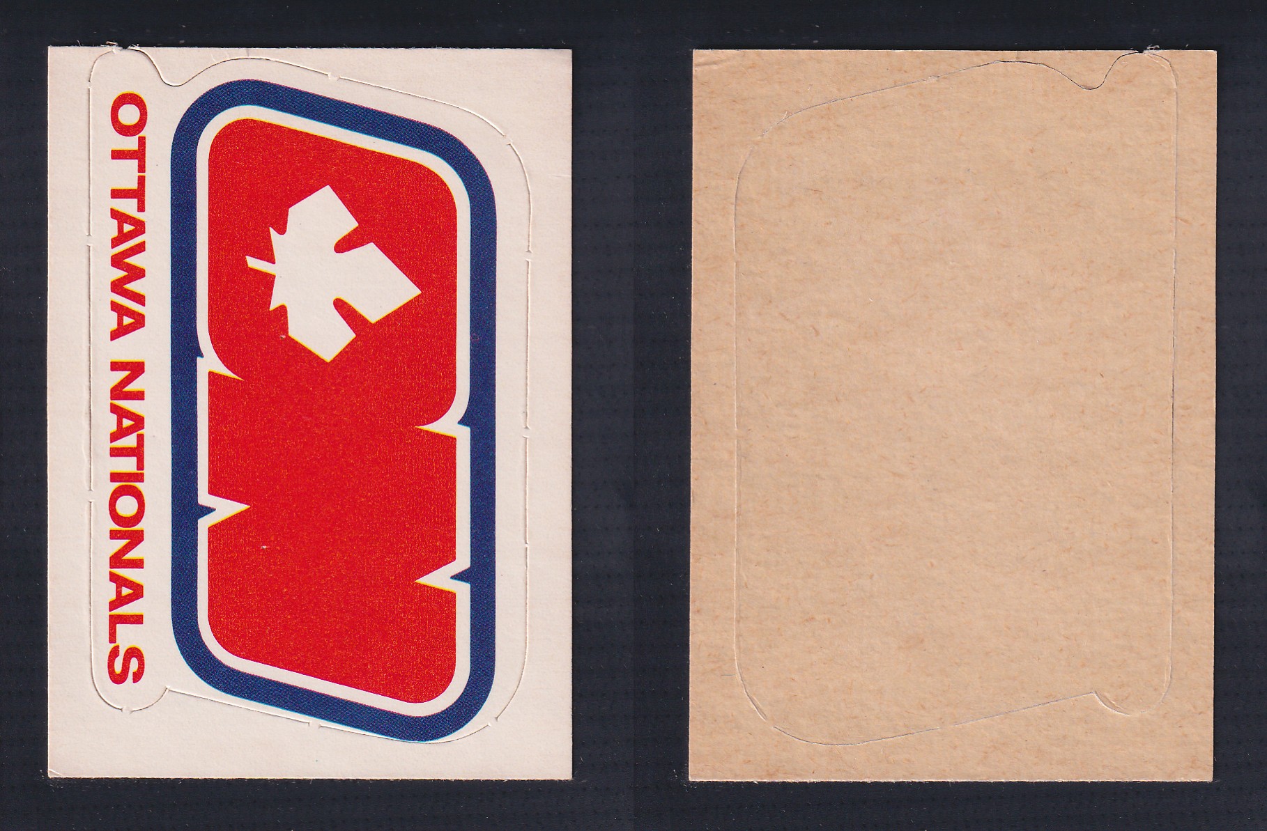 1972-73 O-PEE-CHEE TEAM EMBLEM OTTAWA NATIONALS photo 1972-73 O-PEE-CHEE TEAM EMBLEM OTTAWA NATIONALS photo