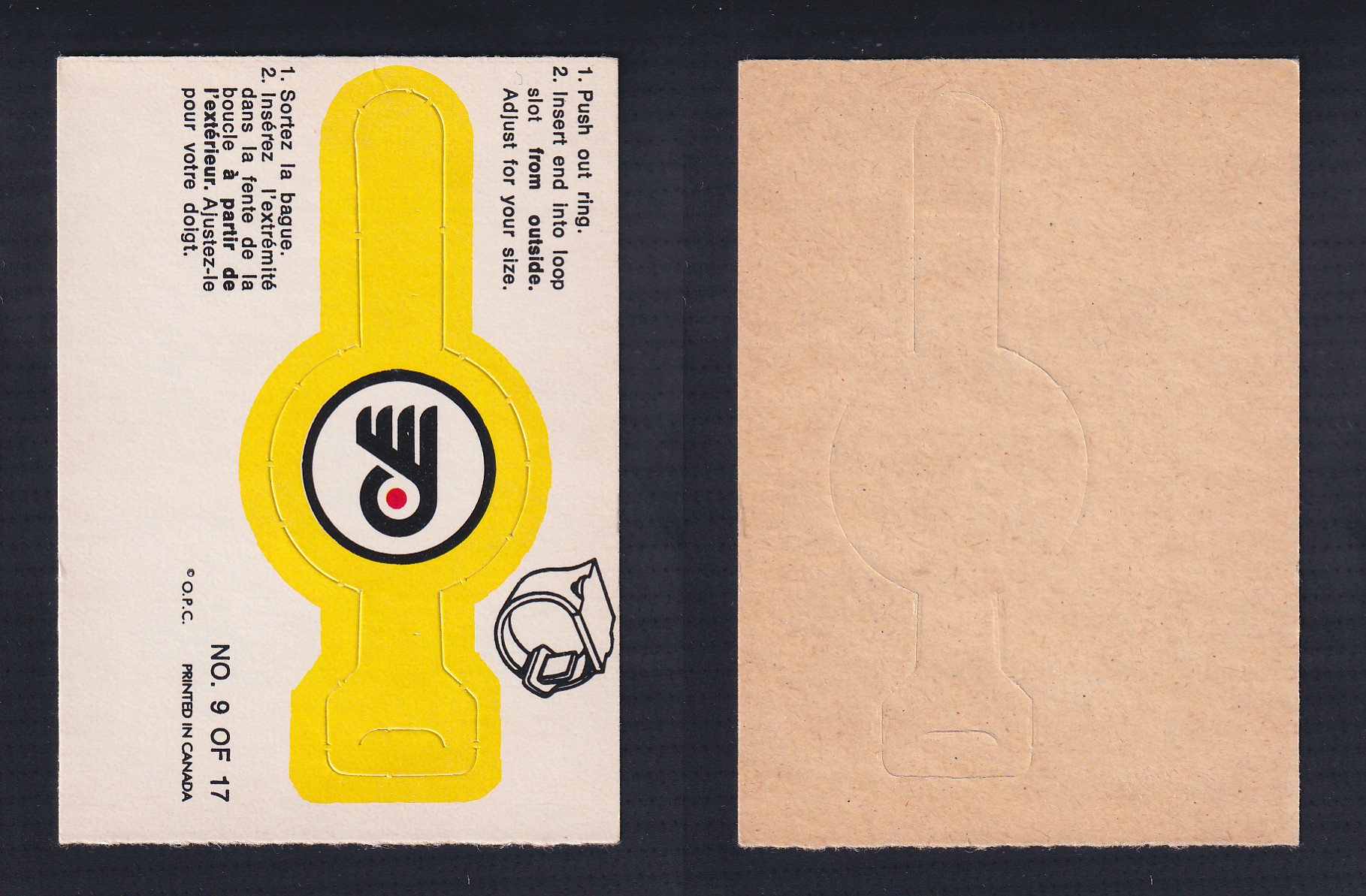 1973-74 O-PEE-CHEE TEAM RINGS #9 PHILADELPHIA FLYERS photo 1973-74 O-PEE-CHEE TEAM RINGS #9 PHILADELPHIA FLYERS photo