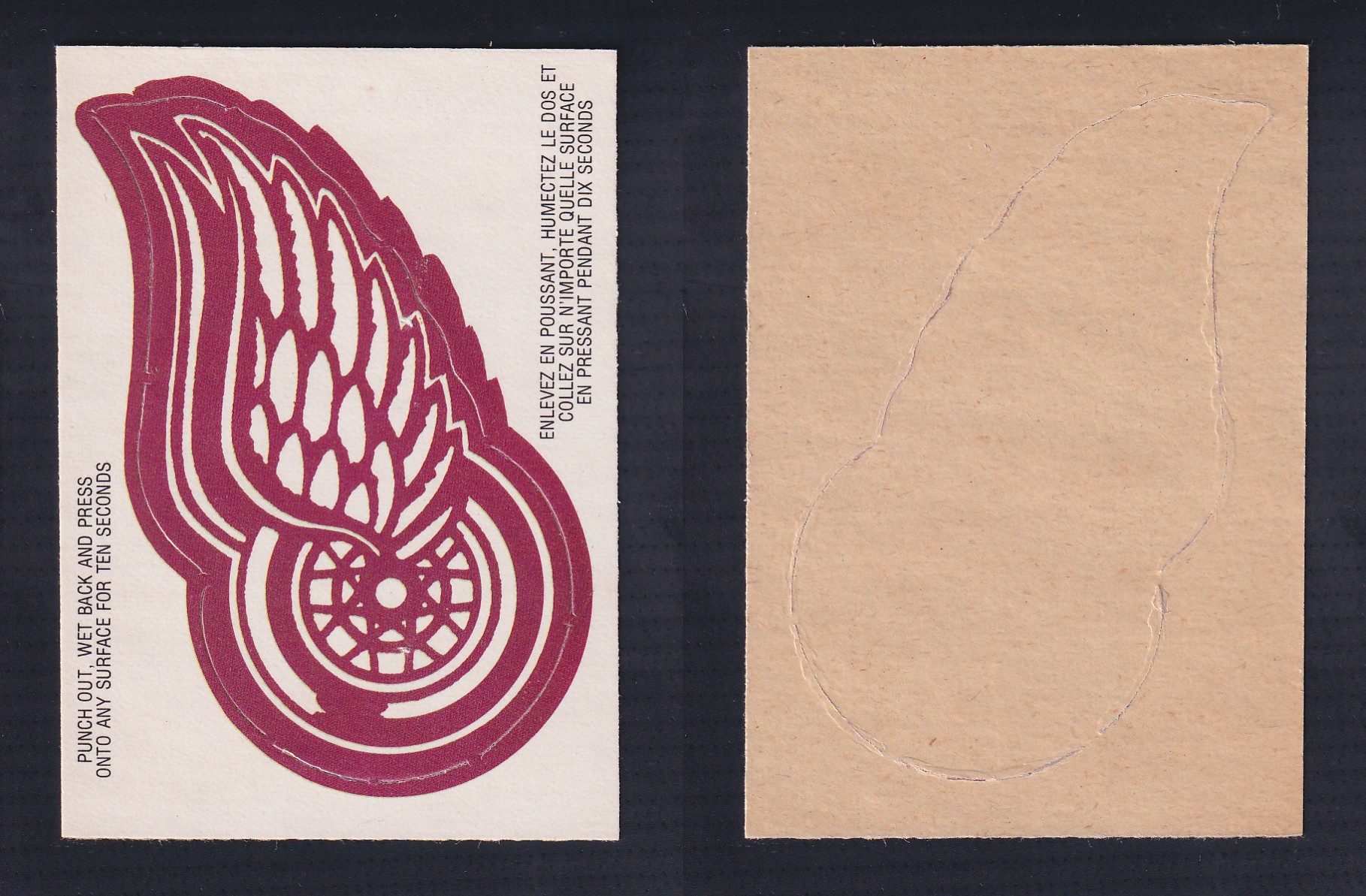 1973-74 O-PEE-CHEE TEAM LOGO DETROIT RED WINGS photo 1973-74 O-PEE-CHEE TEAM LOGO DETROIT RED WINGS photo