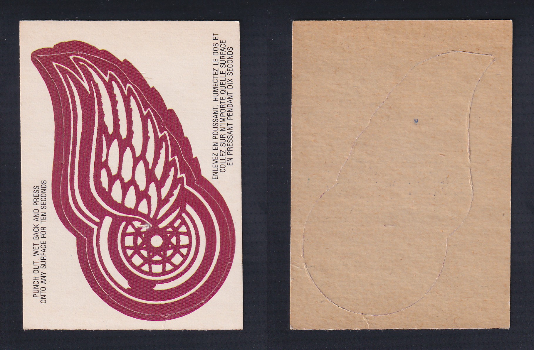 1973-74 O-PEE-CHEE TEAM LOGO DETROIT RED WINGS photo 1973-74 O-PEE-CHEE TEAM LOGO DETROIT RED WINGS photo