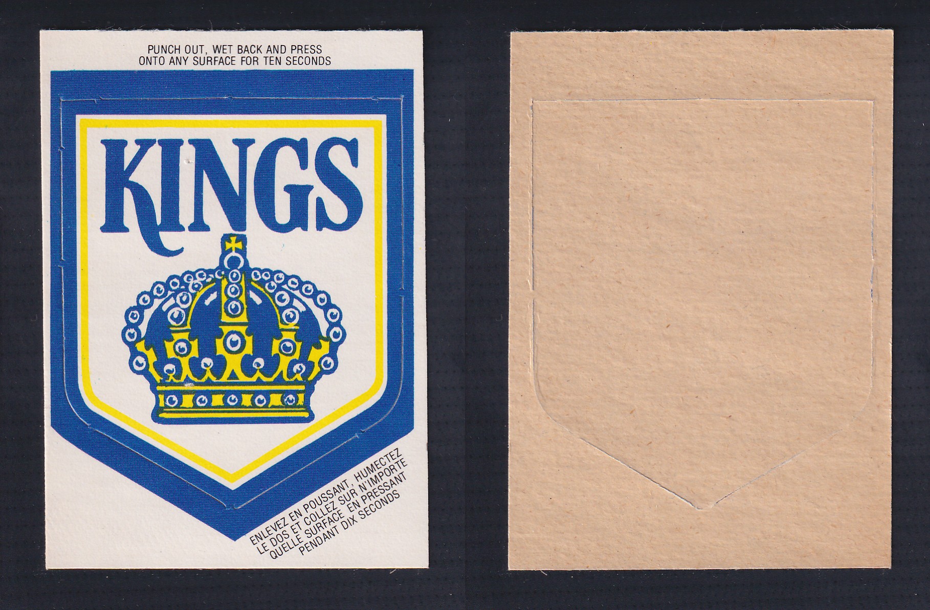 1973-74 O-PEE-CHEE TEAM LOGO LOS ANGELES KINGS photo 1973-74 O-PEE-CHEE TEAM LOGO LOS ANGELES KINGS photo