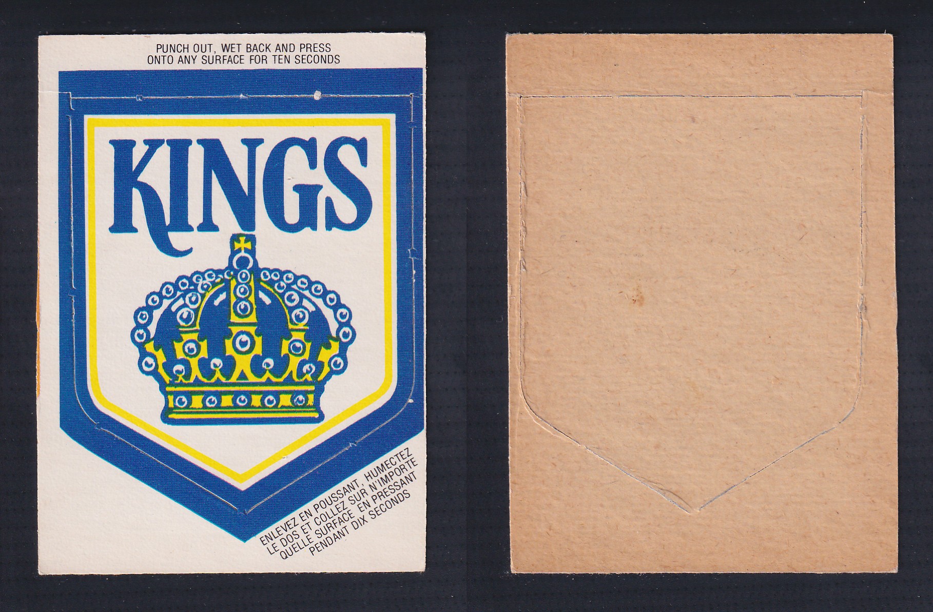 1973-74 O-PEE-CHEE TEAM LOGO LOS ANGELES KINGS photo 1973-74 O-PEE-CHEE TEAM LOGO LOS ANGELES KINGS photo