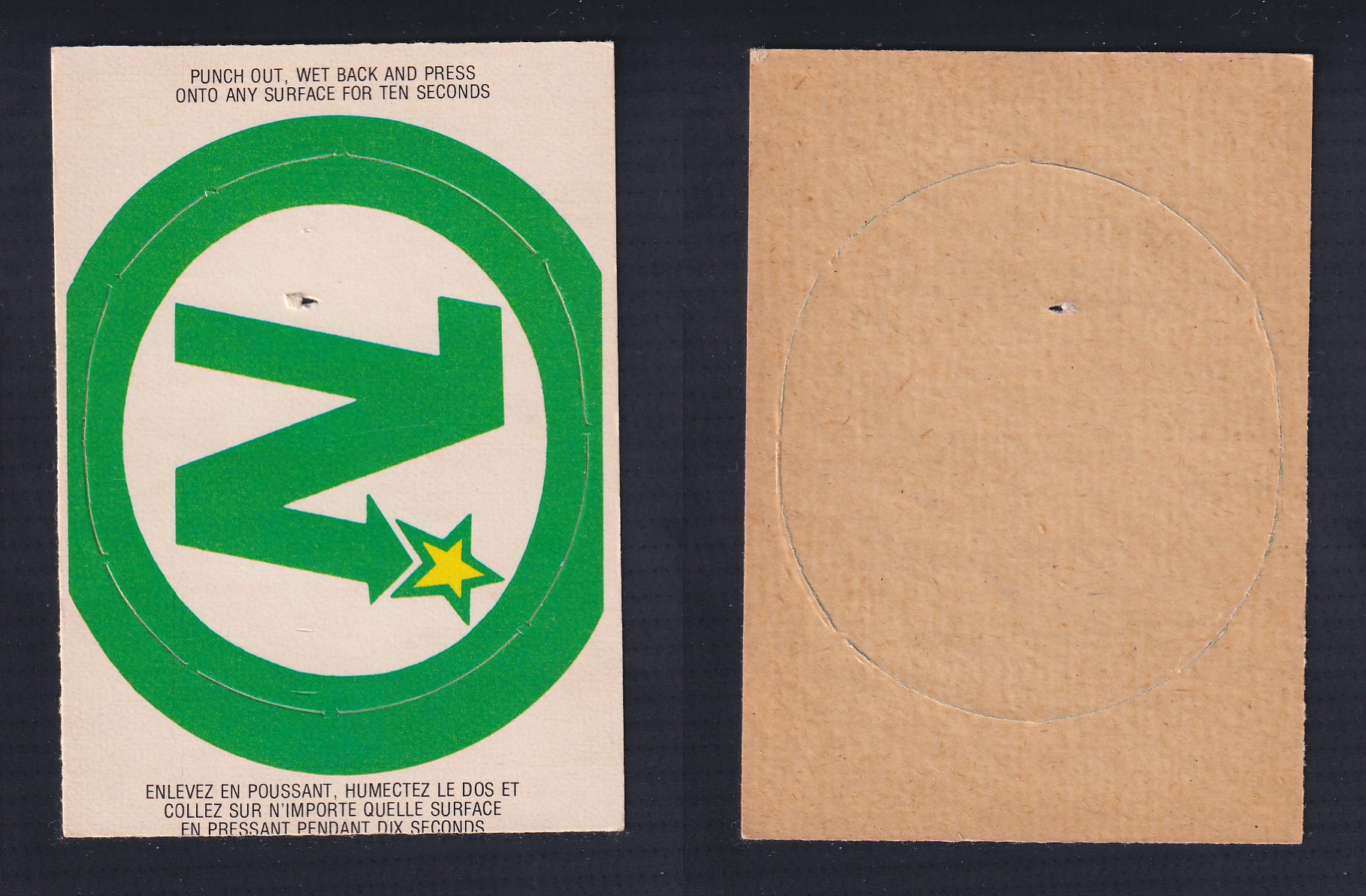 1973-74 O-PEE-CHEE TEAM LOGO MINNESOTA NORTH STARS photo 1973-74 O-PEE-CHEE TEAM LOGO MINNESOTA NORTH STARS photo