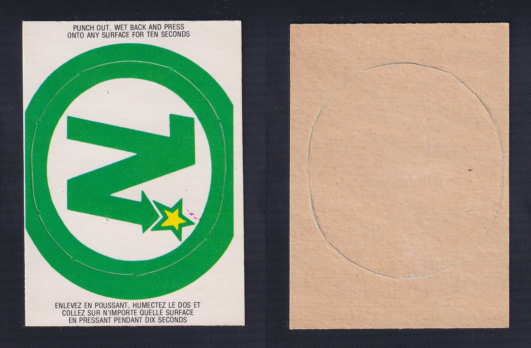 1973-74 O-PEE-CHEE TEAM LOGO MINNESOTA NORTH STARS photo 1973-74 O-PEE-CHEE TEAM LOGO MINNESOTA NORTH STARS photo