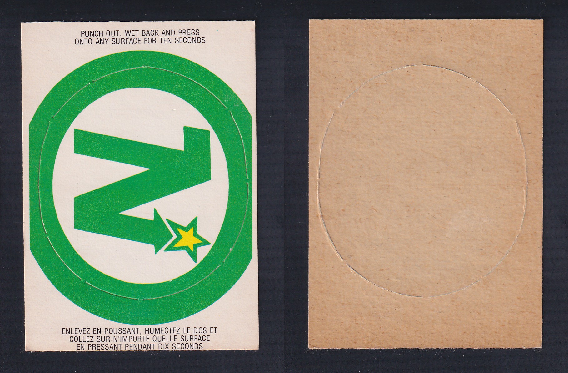 1973-74 O-PEE-CHEE TEAM LOGO MINNESOTA NORTH STARS photo 1973-74 O-PEE-CHEE TEAM LOGO MINNESOTA NORTH STARS photo