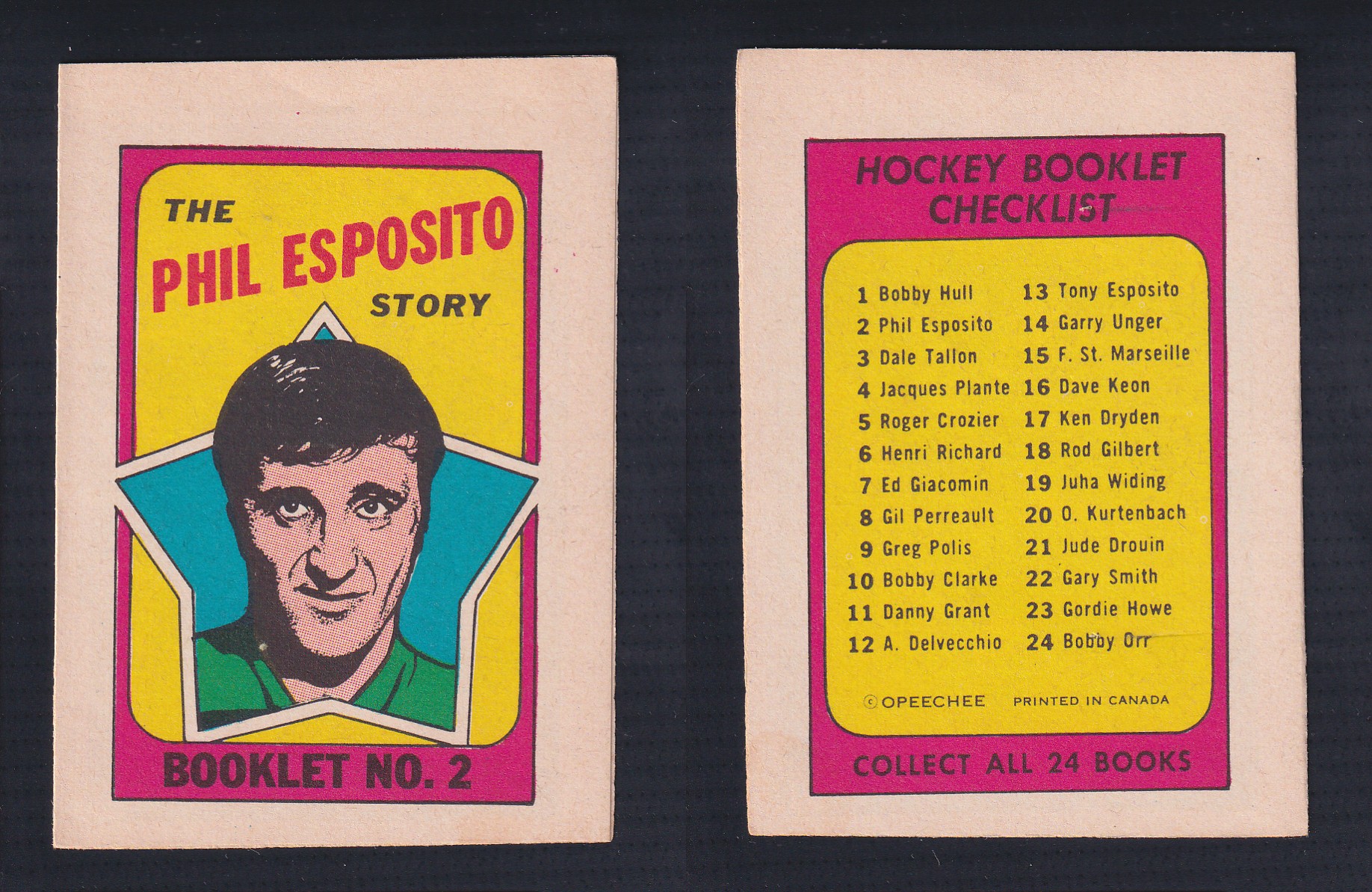 1971-72 O-PEE-CHEE STORY BOOKLET ENGLISH #2 P.ESPOSITO photo