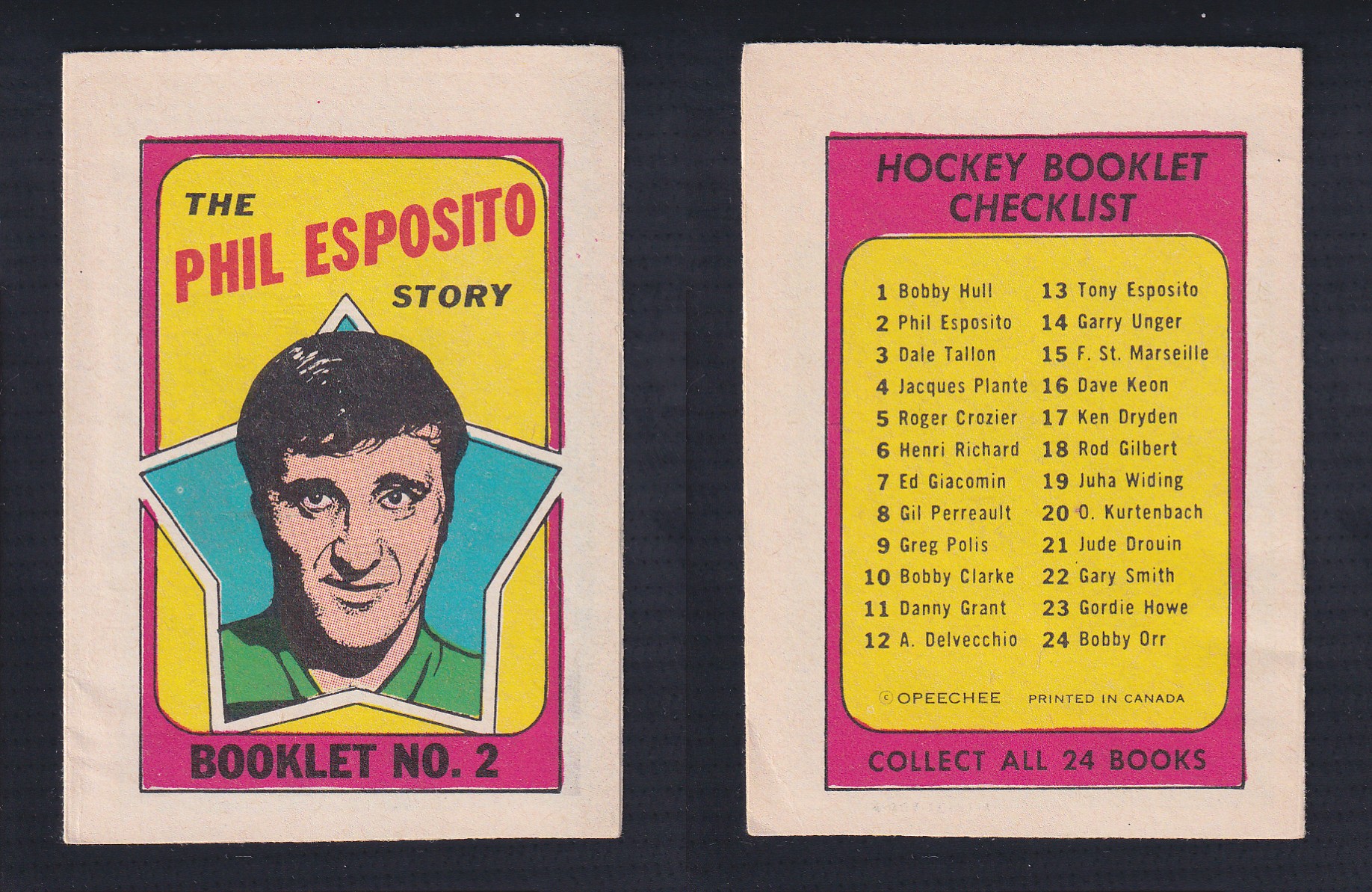 1971-72 O-PEE-CHEE STORY BOOKLET ENGLISH #2 P.ESPOSITO photo