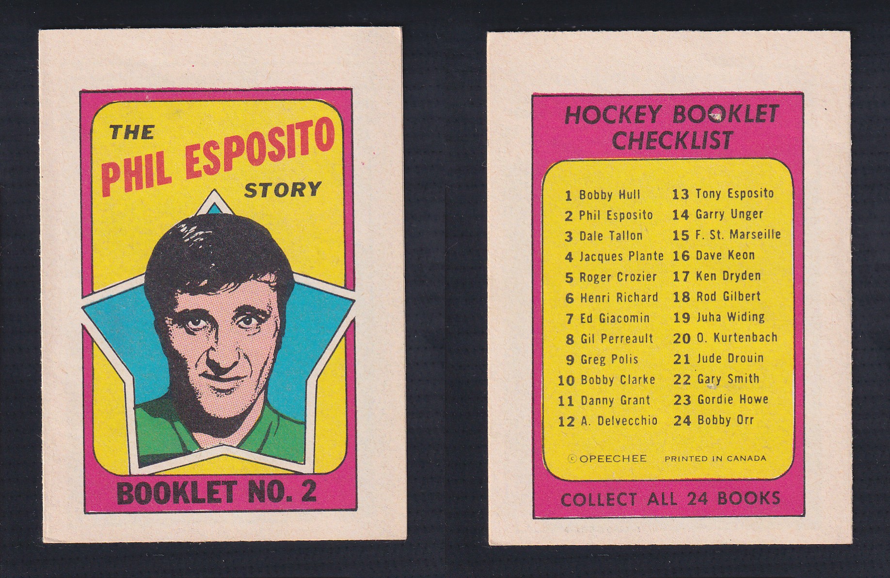 1971-72 O-PEE-CHEE STORY BOOKLET ENGLISH #2 P.ESPOSITO photo