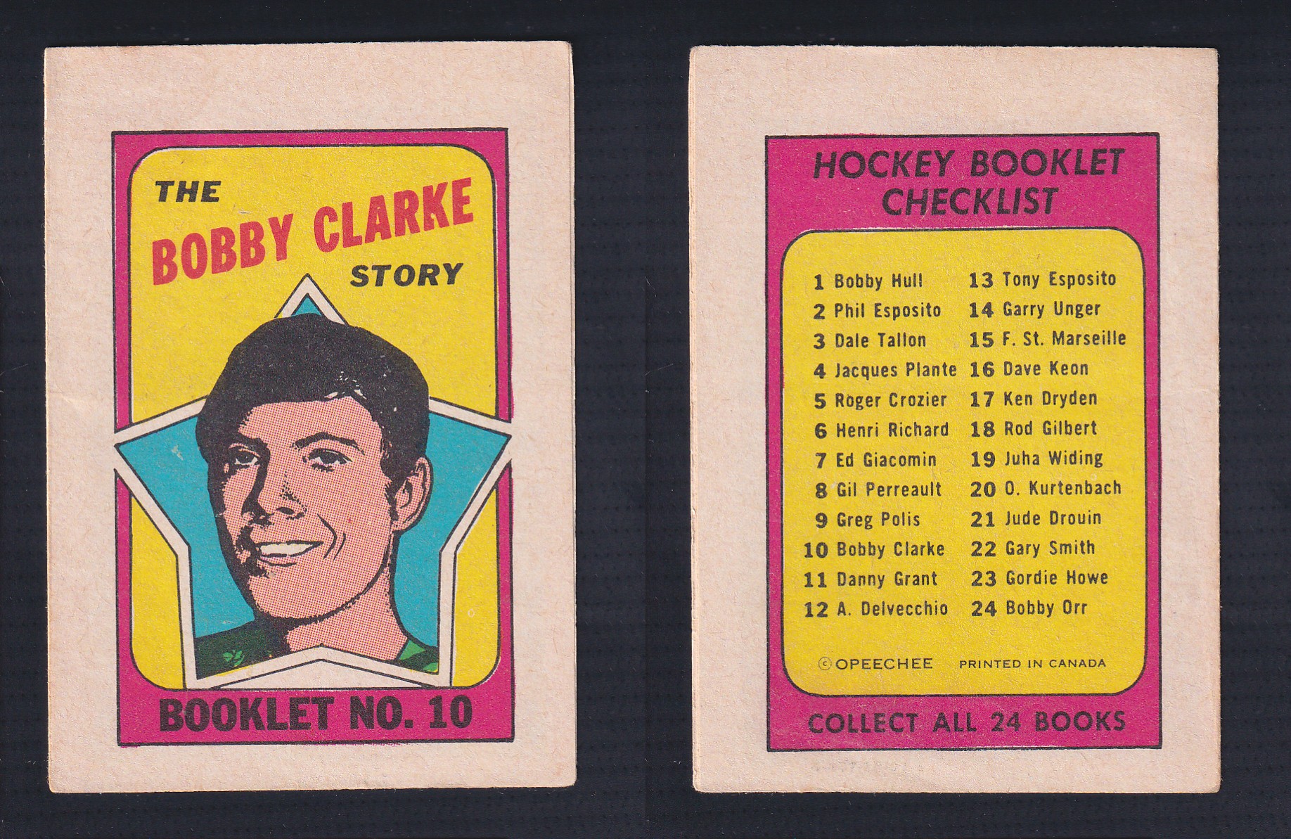 1971-72 O-PEE-CHEE STORY BOOKLET ENGLISH #10 B.CLARKE photo